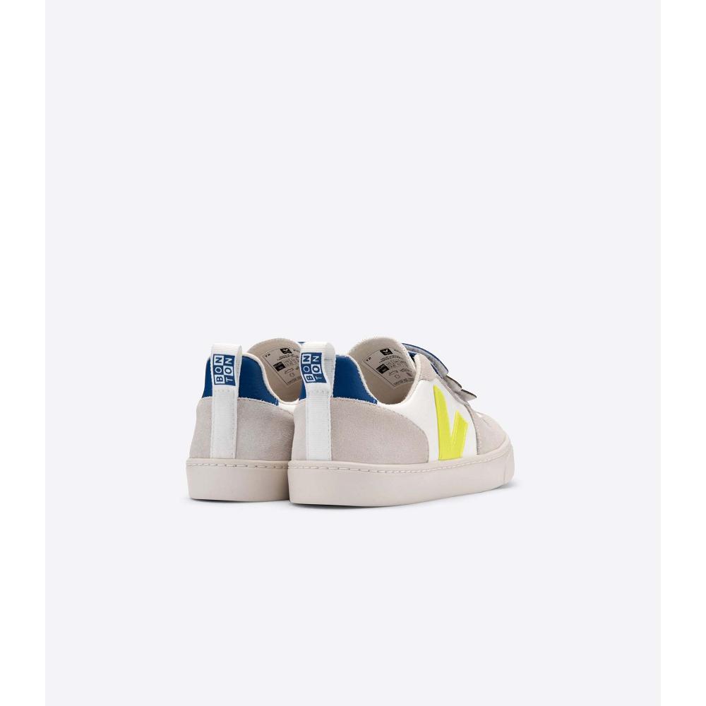 Veja V-10 X BONTON Sneakers Kinderen White/Blue | NL 843WNB